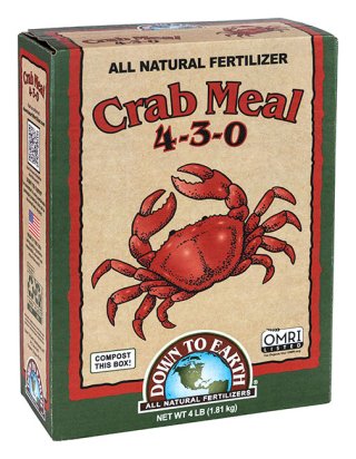 Crab Meal 4-3-0   4lb - Down To Earth Fertilizer USA