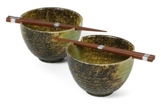 Bowl S/2 W/chops 5.5" Iwashi