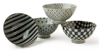 Bowl Set/4 Retro 4.5"