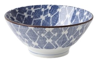 Bowl Aizome Hishi 6.75" Blue
