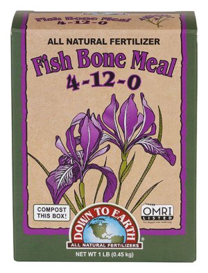 Fish Bone Meal 4-12-0 Mini 1lb - Fertilizer -Made In USA