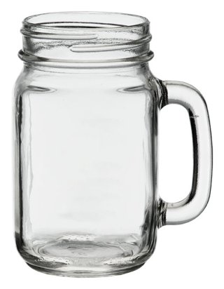 Drinking Jar 16oz Plain Glass Mug