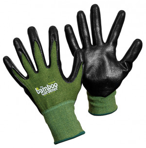 Glove Bamboo/nitrile Palm Lrg