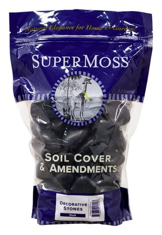 Decorative Stones Black 2qt - WHOLESALE