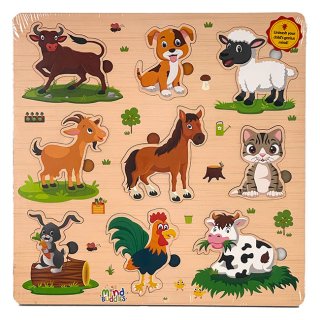 Mdf Puzzle Farm Animals