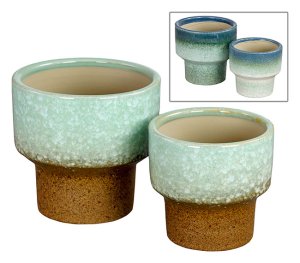Indoor Tier Pot  S/2 Asst -Plant Pots
