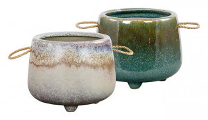 Ceramic Pots 6" Asst Color