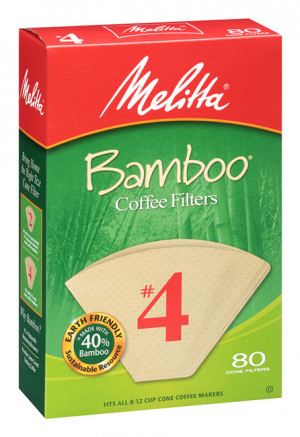Coffee Filter Bamboo #4  80ct