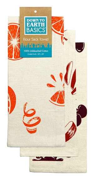 Falling Fruit Towel Asst S/3