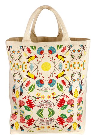 Canvas Tote Birds Large - Bird Design