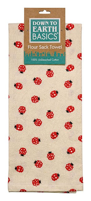 Kitchen Towel Little Ladybugs -100% Cotton