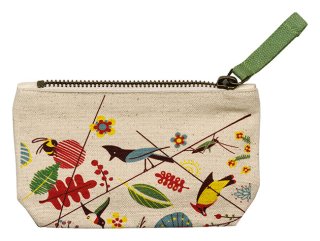 Canvas Pouch Birds Small