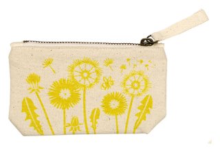 Canvas Pouch Dandelion Wish Design Sm