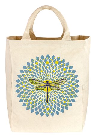 Canvas Tote Dragonfly Large- canvas tote bag - Wholesale