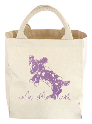 Canvas Tote Playful Goats Sm- canvas tote bags, wholesale
