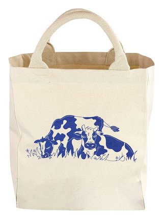 Canvas Tote Sweet Cows Sm