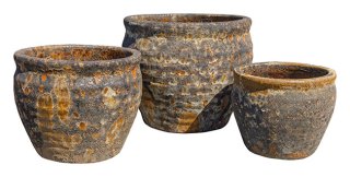 Riviera Wave Foam Rust S3 - Stoneware