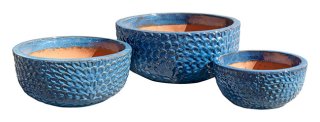 Riviera Low Bowl Falling Grn S wholesale stoneware -large pots