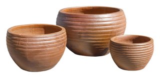 Riviera Onda Black Clay S/3 - Wholesale pots - Large Pots