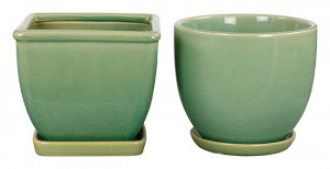 Ceramic Pots Asst 7" Celadon
