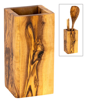 Olivewood Utensil Holder