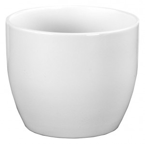 Sk Pot Basel 4.75" Shiny White Plant Pot