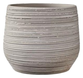 Sk Ravenna 5.51" Gray Beige Plant Pot