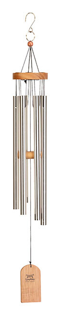 Wind Chime Wood & Alum  27"