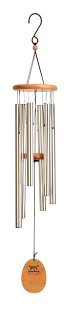 Wind Chime Wood & Alum  34"