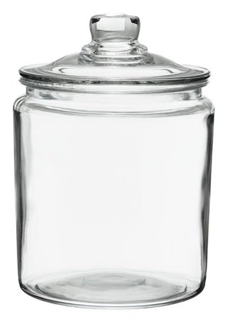 Glass Storage Jar W/lid 2qt*di