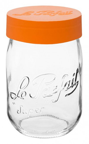 Le Parfait Jar Orange Lid 1 L
