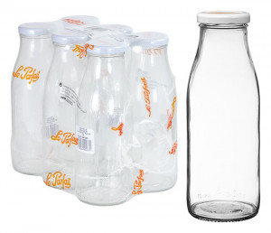 Lp Milk Bottle 0.5 Liter W/cap