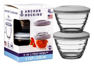 Prep Bowl W/lid 1 Cup Set/4