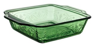 Sq Cake Dish Fern Green by Anchor Hocking