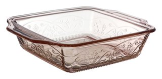 Sq Cake Dish Rosewater by Anchor Hocking
