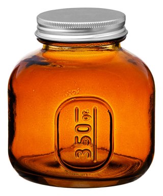 Amber Jar 350 Gr - wholesale glass jars