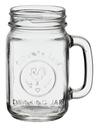 Drinking Jar 16oz Clear