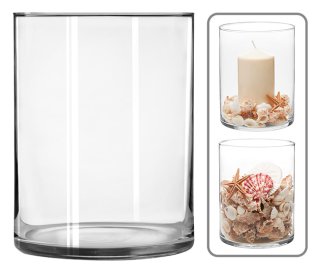 Wide Cylinder Vase 8" X 6"