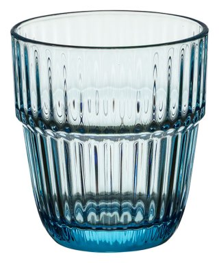Barshine Rocks Ice 10oz Blue Drinking Glass - Wholesale