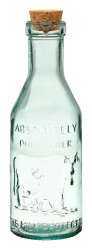 Bottle W/cork "pure Milk"1lt