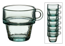 Stackable Cafe Mug Clear 3.3oz