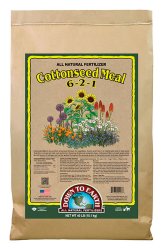 Down To Earth Fertilizers - Cottonseed Meal 6-2-1  40lb bag