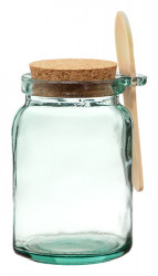 Jar Round 500cc W/ Spoon&cork