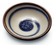 Soy Dish 3" Blue Swirl *disc*