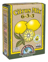 Citrus Mix 6-3-3   5lb - Down To Earth Fertilizer made in USA