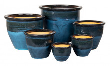 Stoneware  Blue/bk S/6 *disc