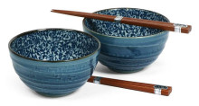 Bowl Set/2 Kyo Kara W/chops