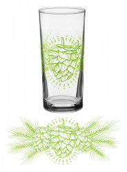 Hops Glass 15oz Heavy Base