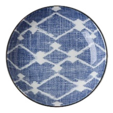 Aizome Hishi Dish 3.5" Blue