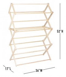 Clothes Drying Rack Large 52"